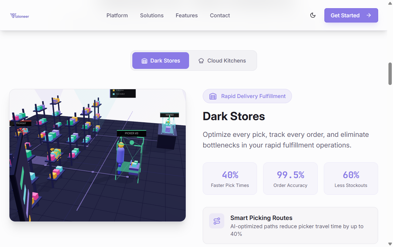 Vizioneer Dark Store Solutions